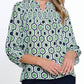 Multiples - SMOCKED WOVEN TOP