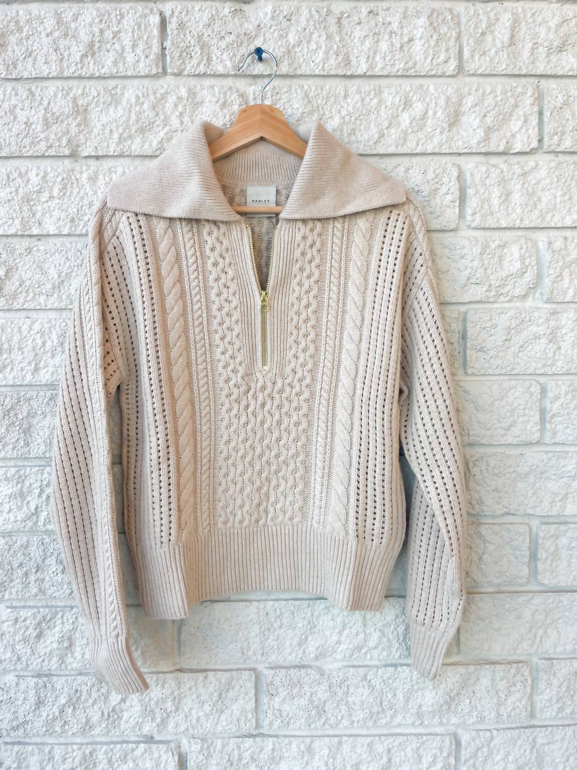 Varley - Camello Relaxed Cable Half Zip