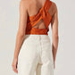 Astr - Francis Satin One Shoulder Top