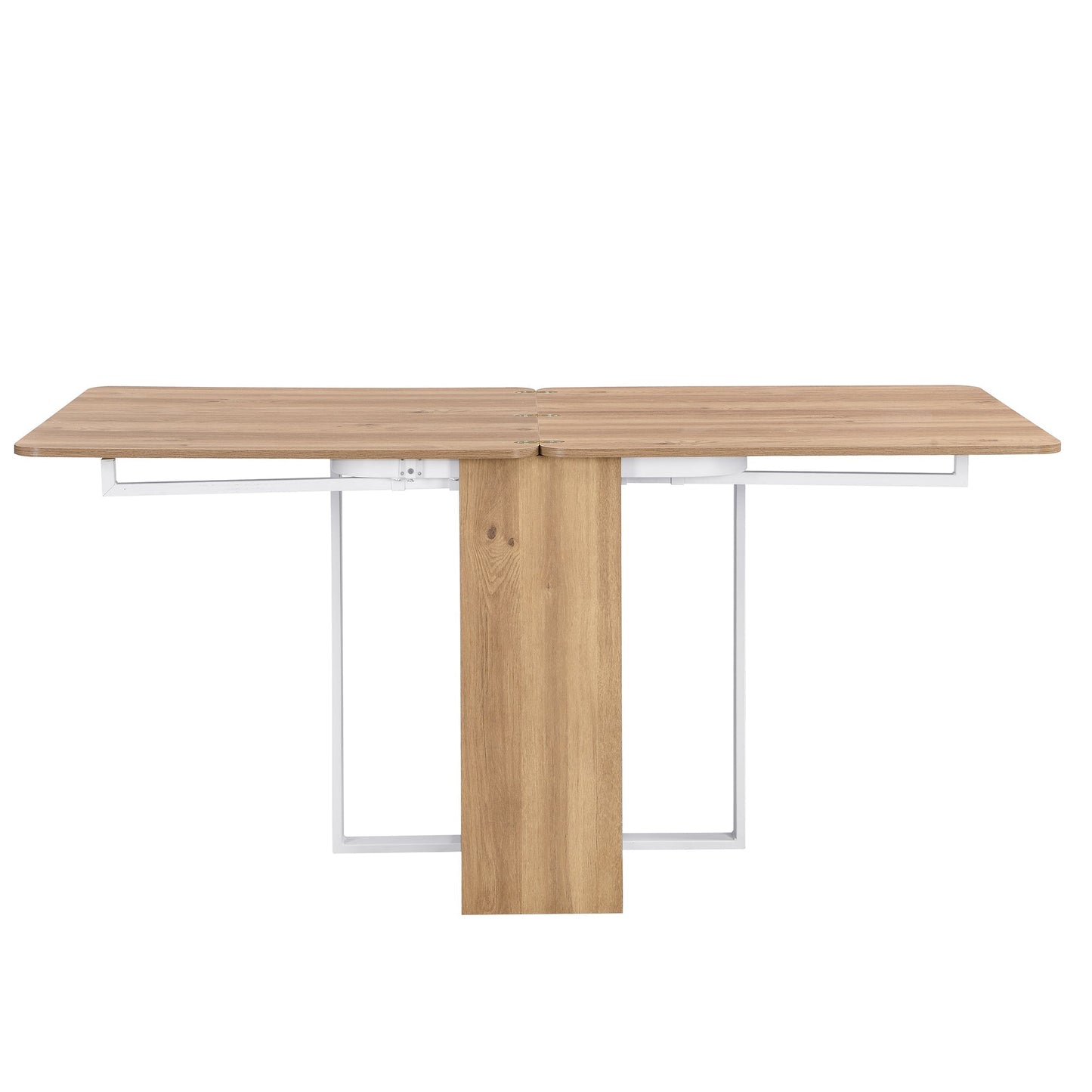 TOPMAX Modern Compact 63-inch 5-Piece Extendable Dining Table Set