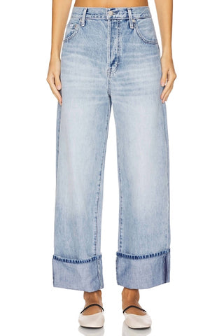 Pistola - Calça Jeans Ryder de Cintura Alta e Punho Reto