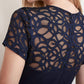 Joseph Ribkoff - Lace Neckline Dress