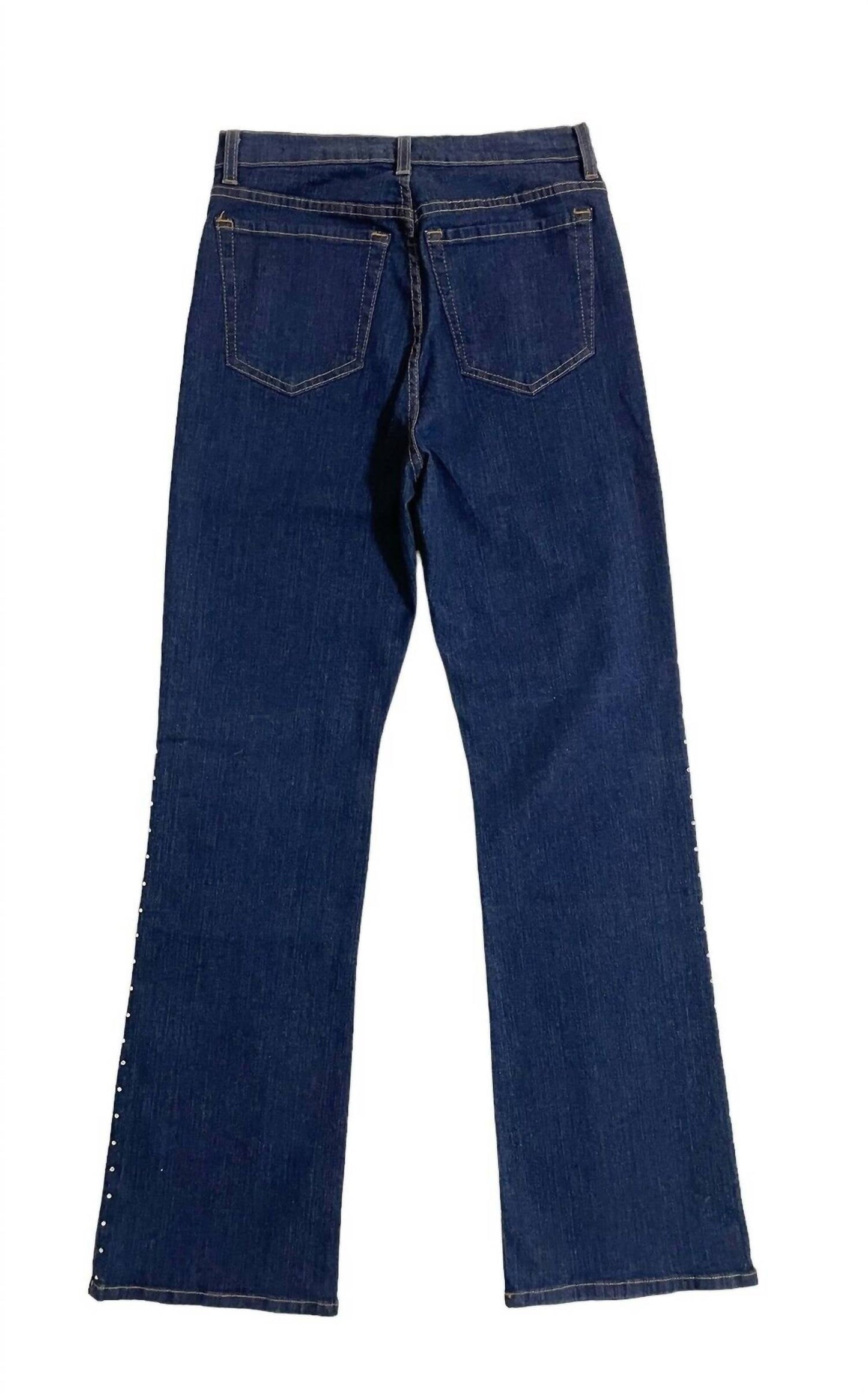 Nydj - Women's Tummy Bootcut Rhinestone Embellished Tuck Jeans