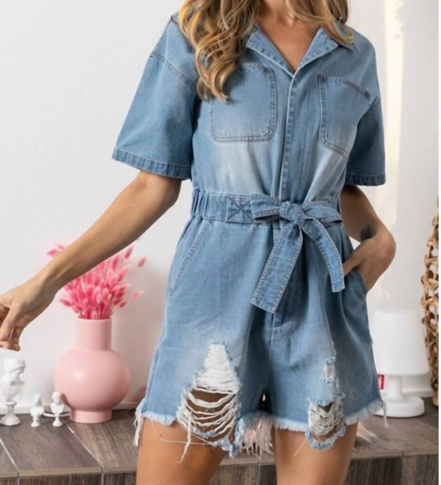 Bibi - Debbie Denim Romper