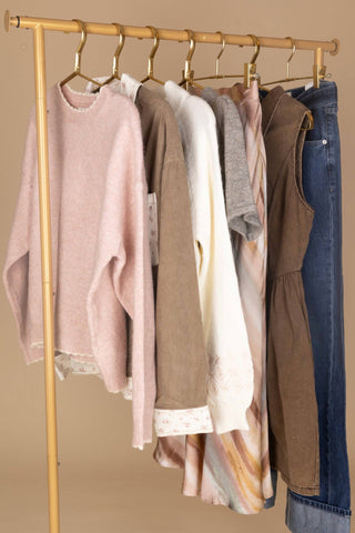 &Merci - Lila Satin Midi Skirt