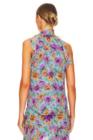 Veronica Beard - Blusa de seda floral Dali