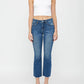 Mica Denim - Mid Rise Boot Cut Crop Jeans