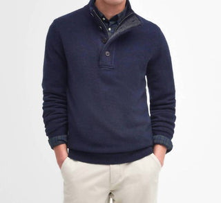 Barbour - Essential Patch Half Zip Sweater