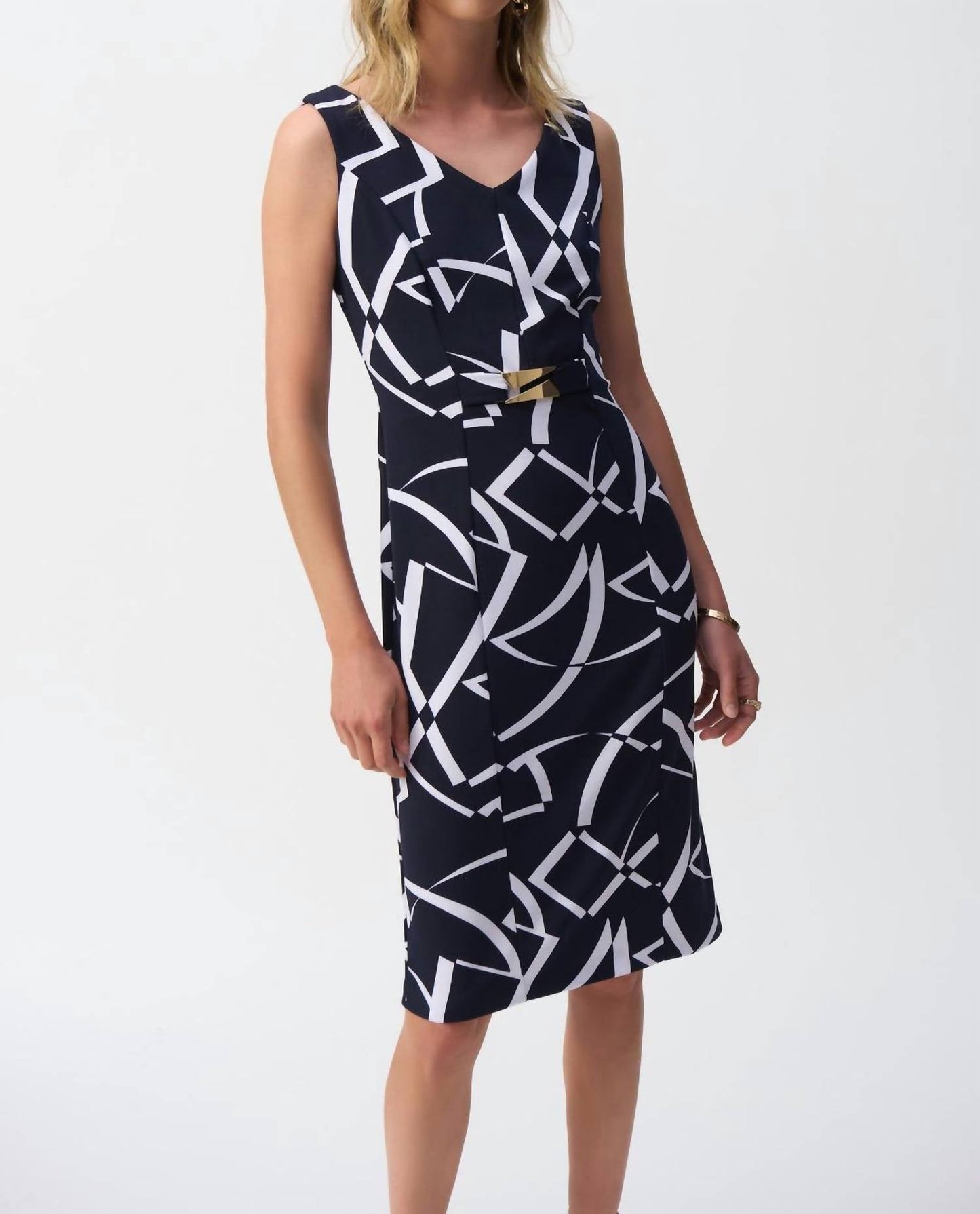 Joseph Ribkoff - Striped Sleeveless Dress