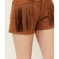 Rock & Roll Cowgirl - Suede Fringe Shorts