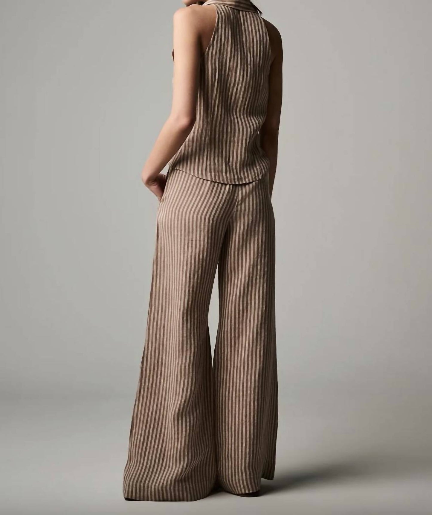 Hevron - Wide-leg Capri Pants