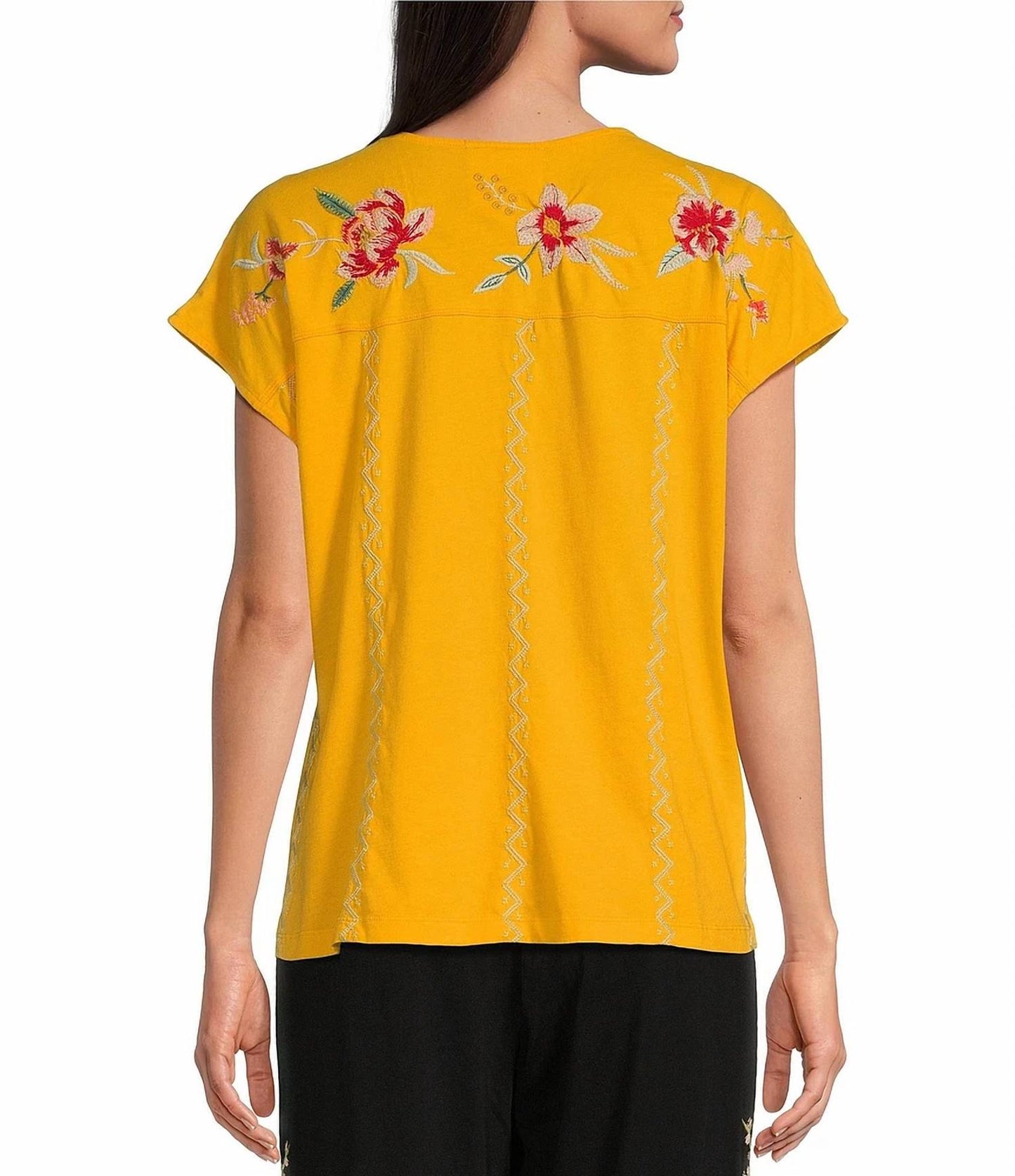 Johnny Was - Andrean Paneled Knit Tee