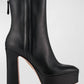 Aquazzura - Groove Leather Platform Bootie