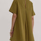 Entro - Solid Ribbed Mini Dress