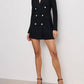 Good American - Ponte Embellished Blazer Dress