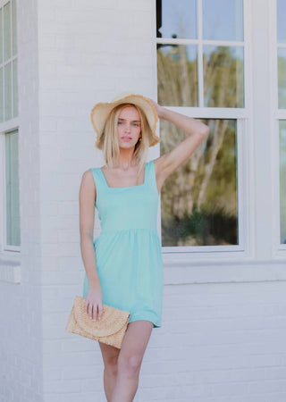 Savraé - Vestido curto Savannah com decote quadrado