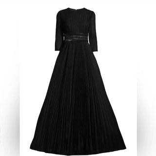 Mac Duggal - Vestido de baile brilhante com pregas e corte em A