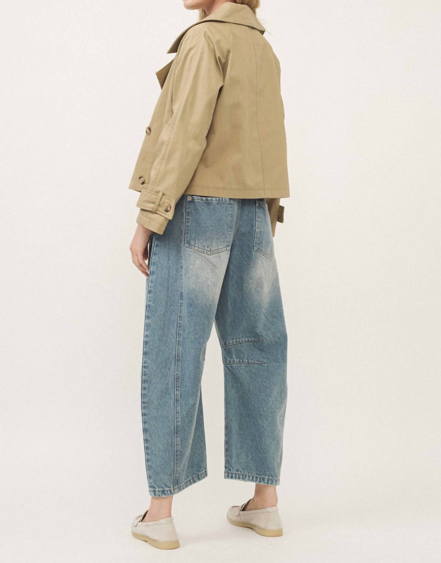 Aaron & Amber - Annie Cropped Trench Jacket