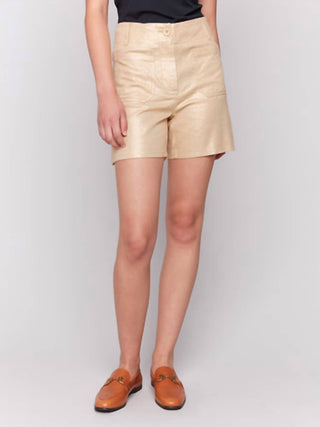 Charlie B - Foil Linen Shorts