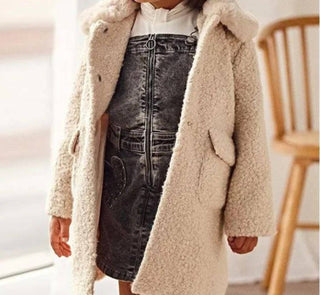 Mayoral - Girls' Faux Fur Collar Coat