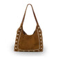 Anabaglish - Women's Phoebe Embroidered Suede Tote