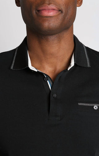 Jachs New York - Camisa polo de manga comprida em algodão de luxo