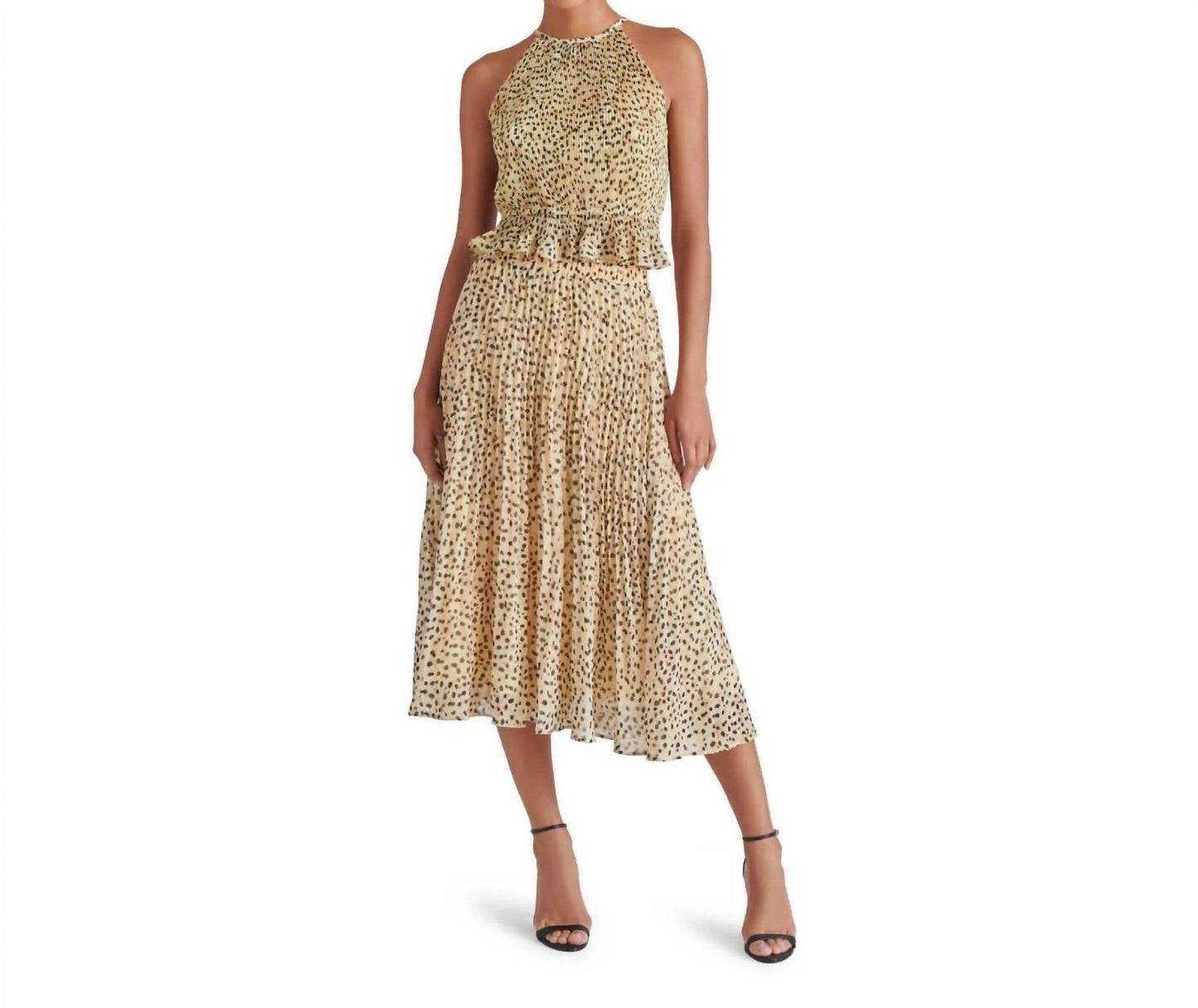 Steve Madden - Raina Animal Print Midi Skirt