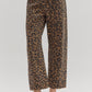 Entro - Leopard Print Barrel Leg Jeans