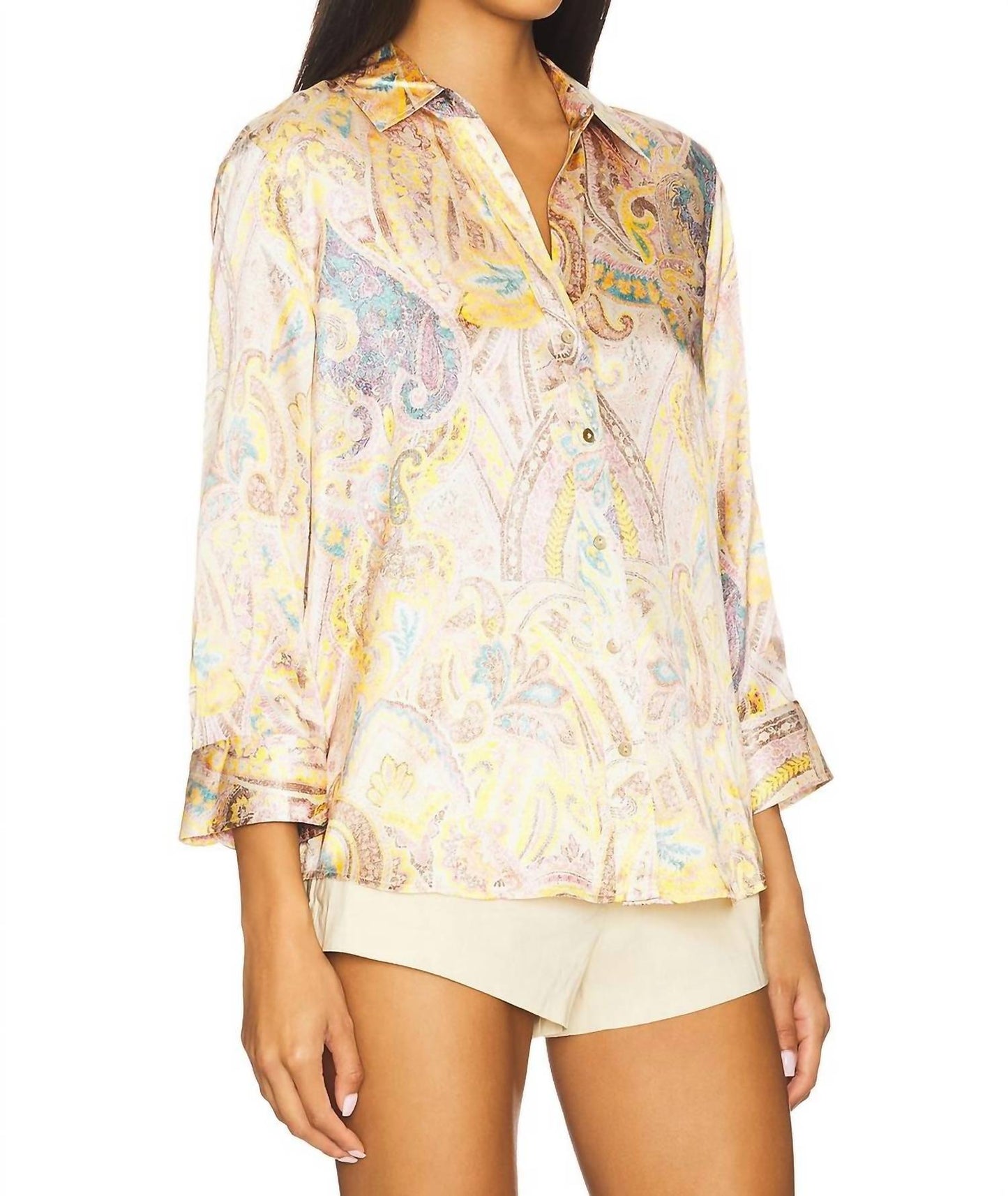 L'Agence - Dani 3/4 Sleeve Blouse