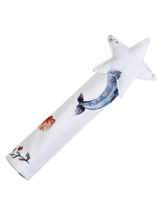 Malabar Baby - Cobertor de segurança de musselina de algodão com brinquedo de pelúcia