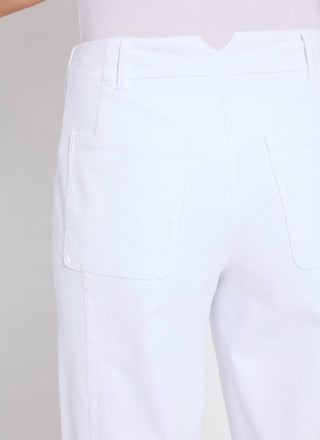 Lysse - Calça jeans curta Winslet com punho e cano alto feminina