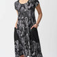 Joseph Ribkoff - Sketch Print Short Sleeve Dress