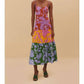 Farm Rio - Tropical Swing Mix Sweetheart Cotton Midi Dress