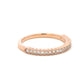Aamiaa - 0.25 Carat Natural Diamond Half Eternity Band Ring