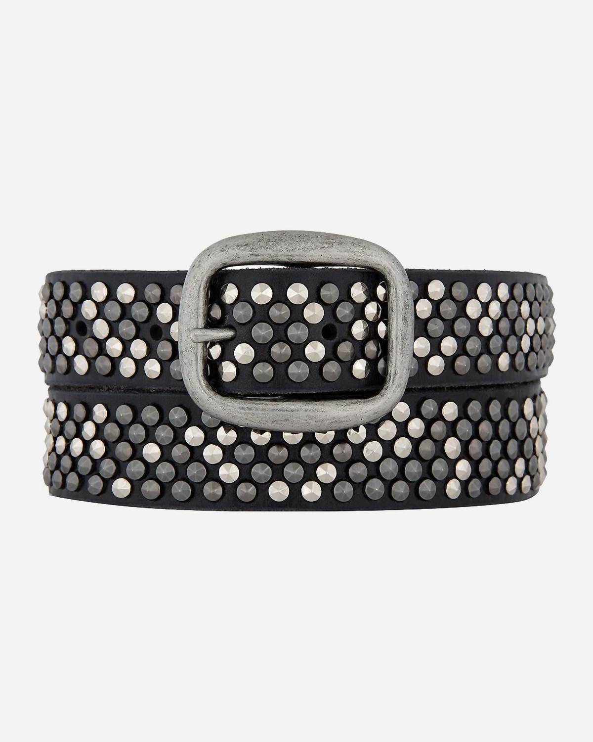 Amsterdam Heritage - Women's Britta Buckle Studded Leather Belt