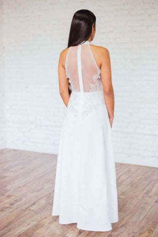 Ariti Kaziris - Halter Sheer Wedding Dress