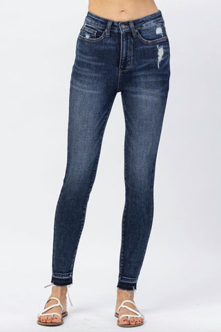 Judy Blue - Release Hem Tummy Control Skinny Jeans