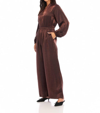 Fifteen Twenty - Macacão Skyler com decote em V relaxado