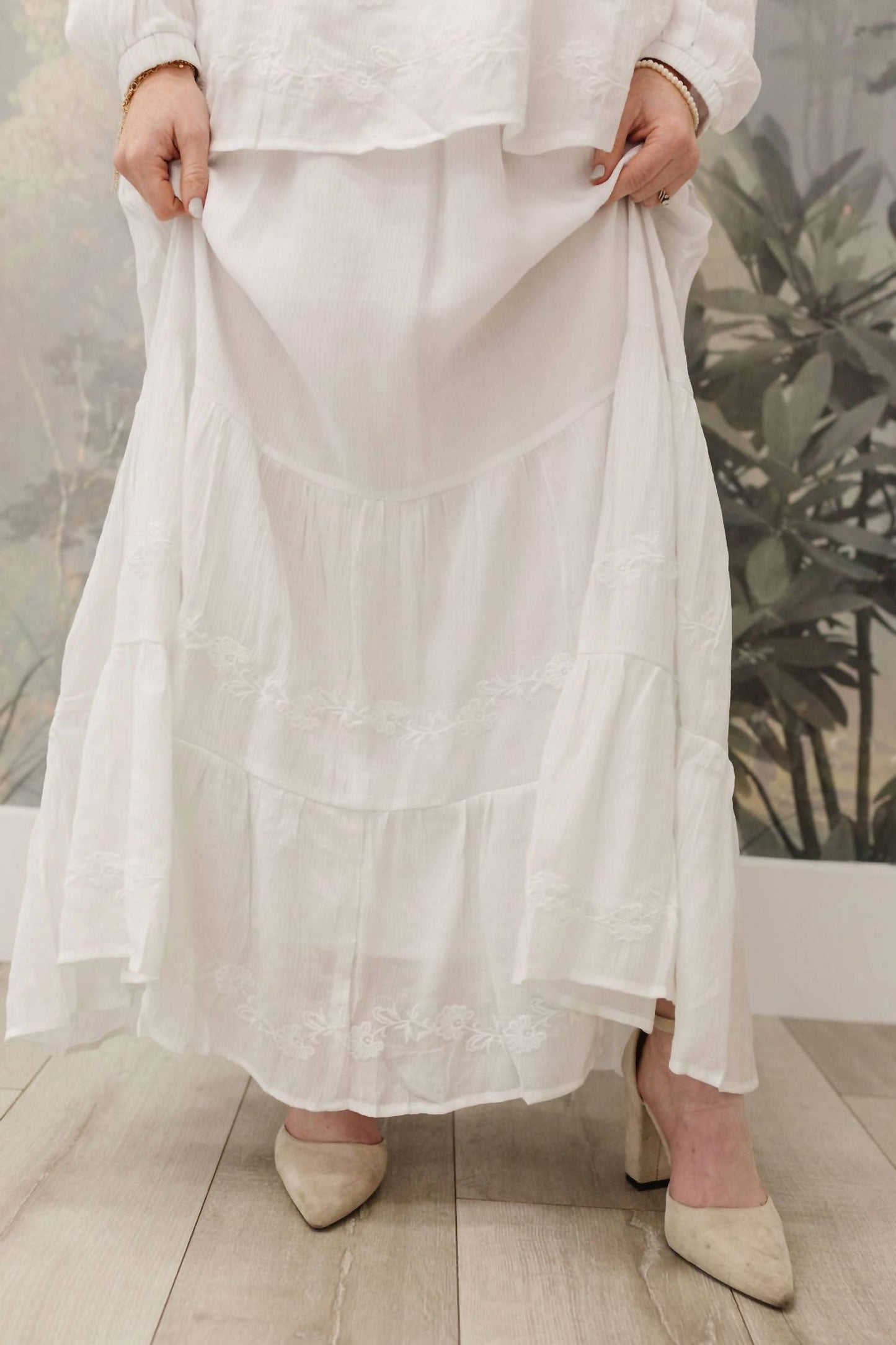 Tea N Rose - Long Sleeve Skirt Set