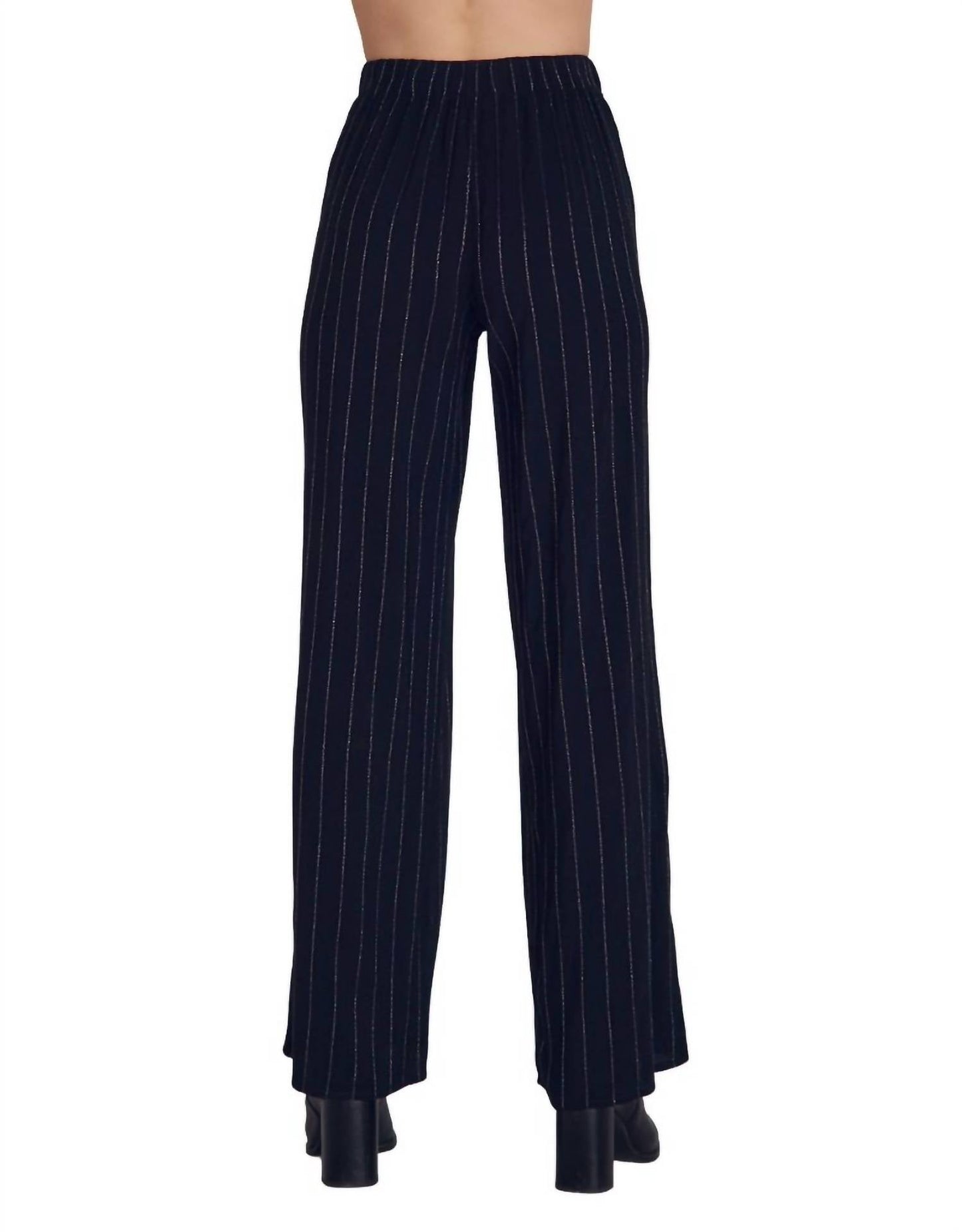 Bella Dahl - Lurex Stripe Wide Leg Pants