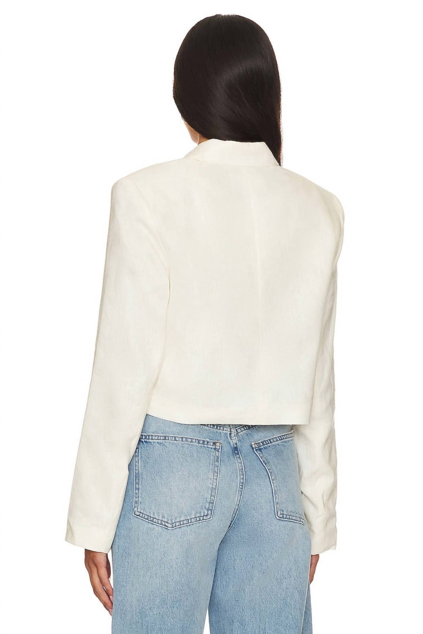 Steve Madden - CROPPED LINEN BLAZER