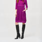 Joseph Ribkoff - Bubble Textured Cowl Neck Cocoon Dress