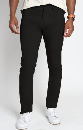 Jachs New York - Calça de sarja elástica com ajuste reto e 5 bolsos