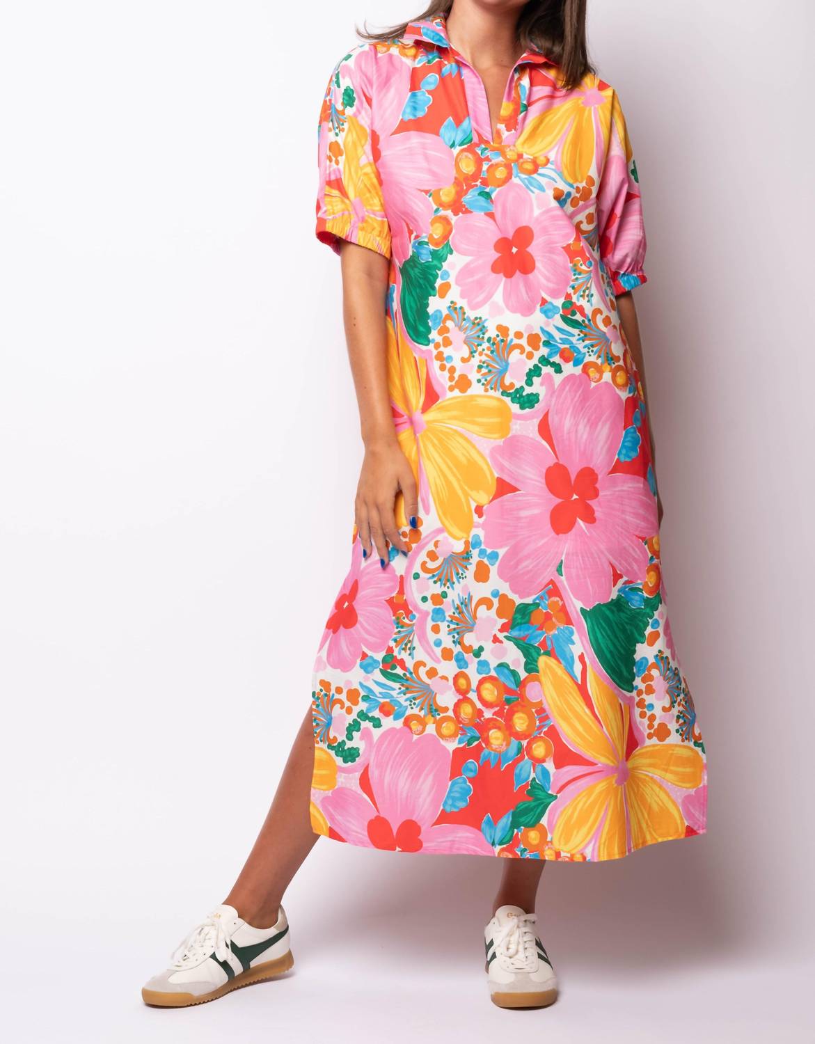 Adrienne - Blakely Gardenscape Midi Dress
