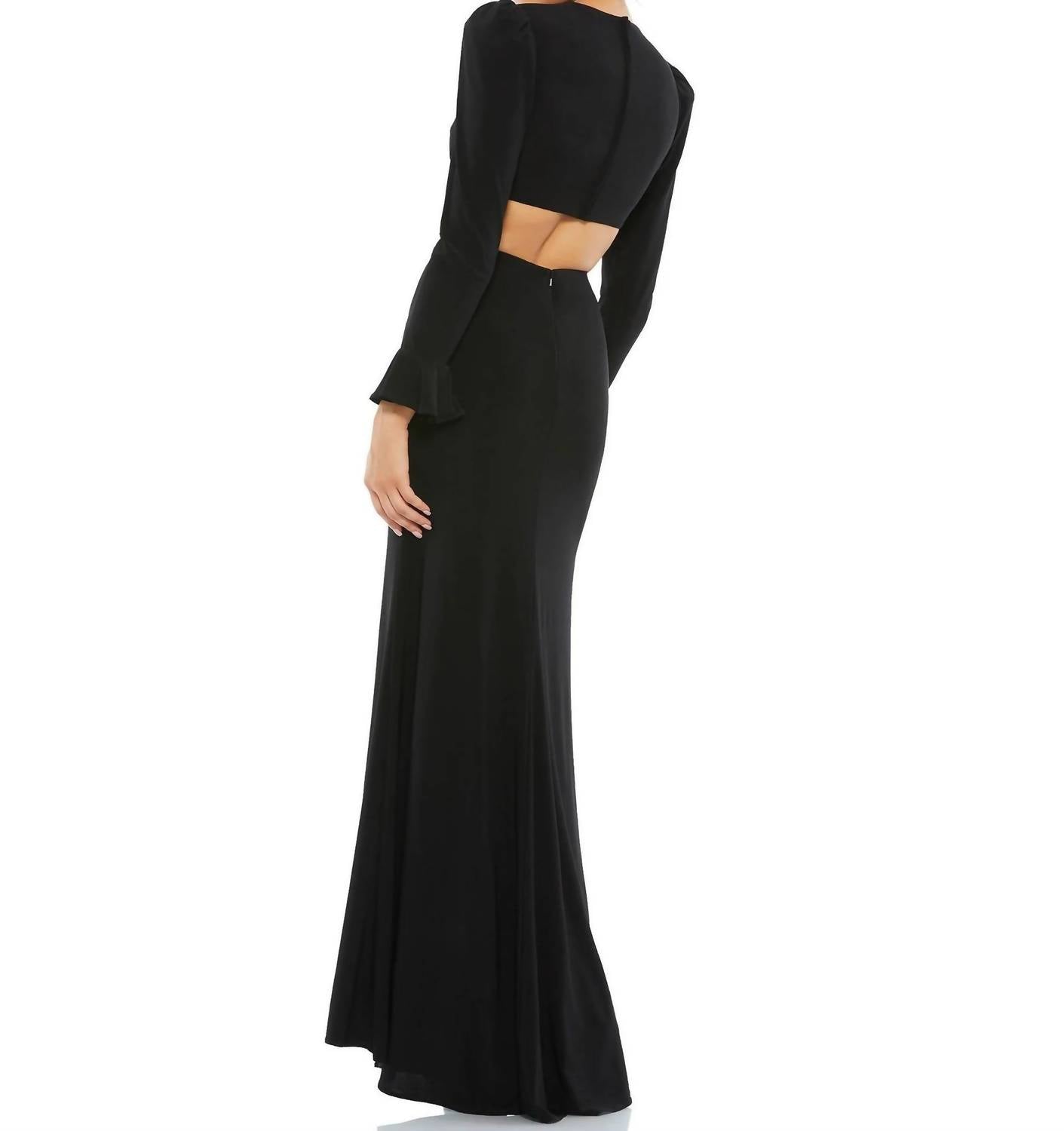 Mac Duggal - Long Sleeve Sexy Evening Dress
