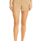 Vince Casual Linen Blend Shorts in Almond, Size 4