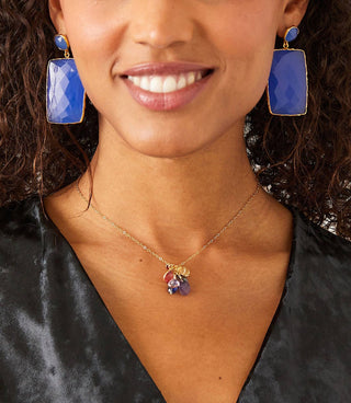 Felix Z - Gemstone Statement Earrings