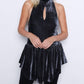 Tart Collections - Panne Mock Neck Key Hole Top