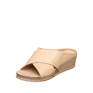 Antelope - Women's Santina Cross Strap Cork Wedge Mules
