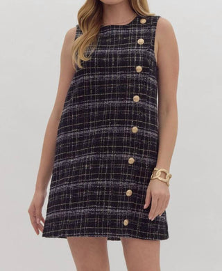 Entro - Tweed Sleeveless Dress